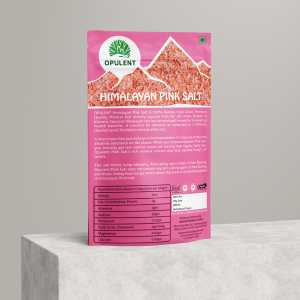 Himalayan Pink Salt Packaging Design